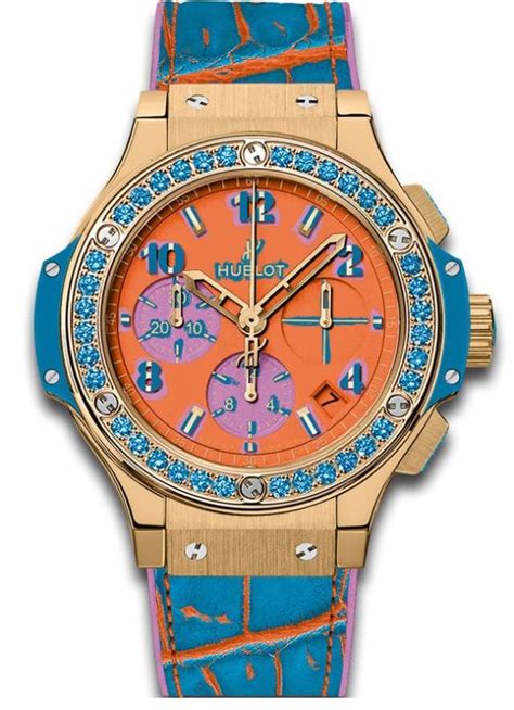 hublot 341.vl.4789.lr.1207.pop15|Hublot Big Bang Pop Art Mat Orange Dial 18k Yellow Gold.